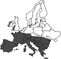 Lesser Horseshoe European distribution