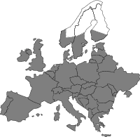 Pipistrelle European distribution